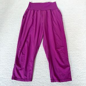Lululemon Athletica Tranquil Cropped Fold Over Waist in Royal Plum Fuschia Swift